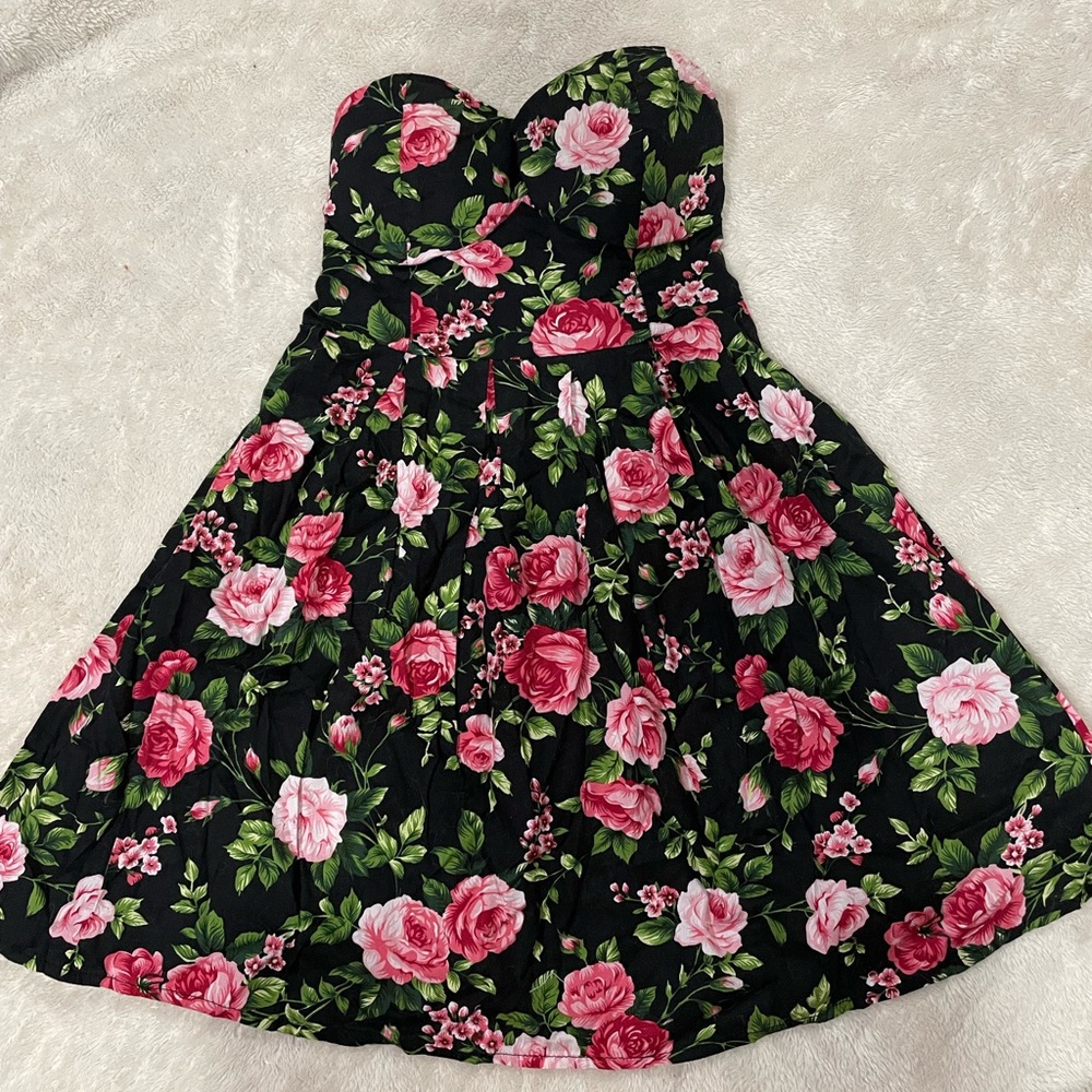 Floral Strapless Sundress